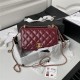 Chanel WALLET ON CHAIN Calfskin & Gold-Tone Metal AP2289 Burgundy A