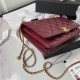 Chanel WALLET ON CHAIN Calfskin & Gold-Tone Metal AP2289 Burgundy A