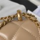 Chanel SMALL FLAP BAG Calfskin & Gold-Tone Metal AS2649 Beige A