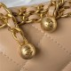 Chanel MINI FLAP BAG Calfskin & Gold-Tone Metal AS2615 Beige A