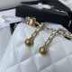 Chanel WALLET ON CHAIN Calfskin & Gold-Tone Metal AP2289 White A