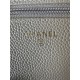 Classic Wallet on Chain A33814 Grained Calfskin Gold/Silver Metal Grey B