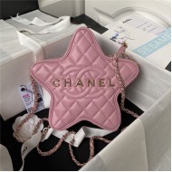 Chanel STAR HANDBAG Lambskin & Gold-Tone Metal AS4579 Pink A