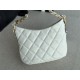 HOBO HANDBAG AS3562 Lambskin & Gold-Tone Metal White High