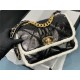 Chanel 19 Flap Bag Calfskin Gold-Tone, Silver-Tone & Ruthenium-Finish Metal Black High