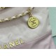 Chanel 22 SMALL HANDBAG Patchwork Shiny Calfskin & Gold-Tone Metal AS3260 High