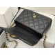 Chanel SMALL FLAP BAG Grained Calfskin & Gold-Tone Metal AS2528 Black High