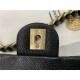 Chanel SMALL FLAP BAG Grained Calfskin & Gold-Tone Metal AS2528 Black High