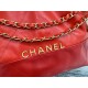 Chanel 22 SMALL HANDBAG Patchwork Shiny Calfskin & Gold-Tone Metal AS3260 High