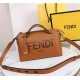 Fendi By The Way Medium Boston bag leather Brown High