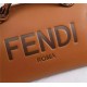 Fendi By The Way Medium Boston bag leather Brown High