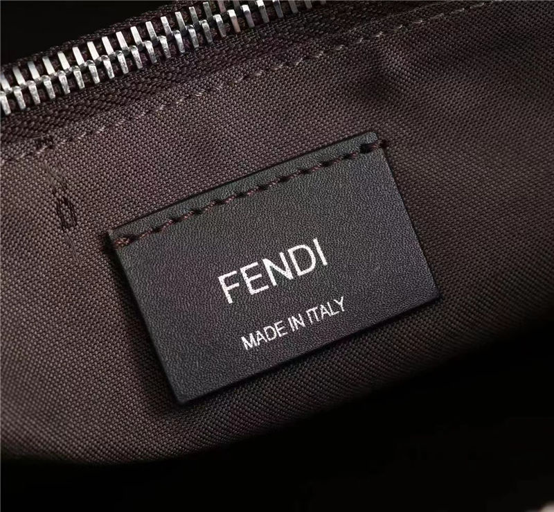 Fendi By The Way Medium Boston bag leather Brown High