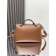 Fendi By The Way Medium Boston bag leather Brown High