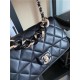 Chanel FLAP BAG AS1354 Lambskin & Gold-Tone Metal Black High