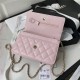 Chanel Wallet on Chain AP2734 Grained Calfskin & Gold-Tone Metal Pink A