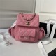 Chanel SMALL BACKPACK AS4399 Grained Shiny Calfskin & Gold-Tone Metal Pink A