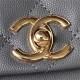 Chanel BACKPACK AS4398 Grained Shiny Calfskin & Gold-Tone Metal Grey A