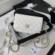 Chanel Wallet on Chain AP2734 Grained Calfskin & Gold-Tone Metal White A