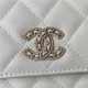 Chanel Wallet on Chain AP2734 Grained Calfskin & Gold-Tone Metal White A