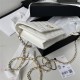 Chanel Wallet on Chain AP2734 Grained Calfskin & Gold-Tone Metal White A