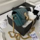 Chanel FLAP PHONE HOLDER WITH CHAIN Shiny Lambskin & Gold-Tone Metal AP3207 Olive A