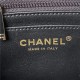 Chanel SMALL FLAP BAG With Top Diamond Handle Lambskin & Gold-Tone Metal AS4141 Black A