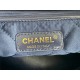 Chanel 22 LARGE HANDBAG Shiny Calfskin & Gold-Tone Metal AS3262 Navy High