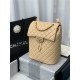 Chanel Medium Backpack Lambskin 91121 Gold-Metal Nude High