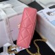 Chanel MINI FLAP BAG with Enamel buckle Lambskin & Gold-Tone Metal Pink A