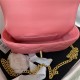 Chanel MINI FLAP BAG with Enamel buckle Lambskin & Gold-Tone Metal Pink A