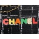 Chanel 22 MEDIUM HANDBAG Tweed & Gold-Tone Metal AS3261 High