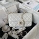 Chanel SMALL FLAP BAG With Top Diamond Handle Lambskin & Gold-Tone Metal AS4141 White A