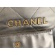 Chanel 22 MEDIUM HANDBAG Shiny Calfskin & Gold-Tone Metal AS3261 Ruthenium High