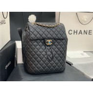 Chanel Large Backpack Lambskin 91122 Gold-Metal Black High