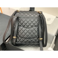 Chanel Large Backpack Lambskin 91122 Gold-Metal Black High