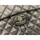 Chanel Large Backpack Lambskin 91122 Gold-Metal Black High