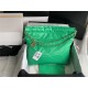 Chanel 22 MEDIUM HANDBAG Shiny Calfskin & Gold-Tone Metal AS3261 Green High