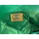 Chanel 22 MEDIUM HANDBAG Shiny Calfskin & Gold-Tone Metal AS3261 Green High