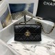 Chanel MINI FLAP BAG Lambskin Plexi & Gold-Tone Metal Black High