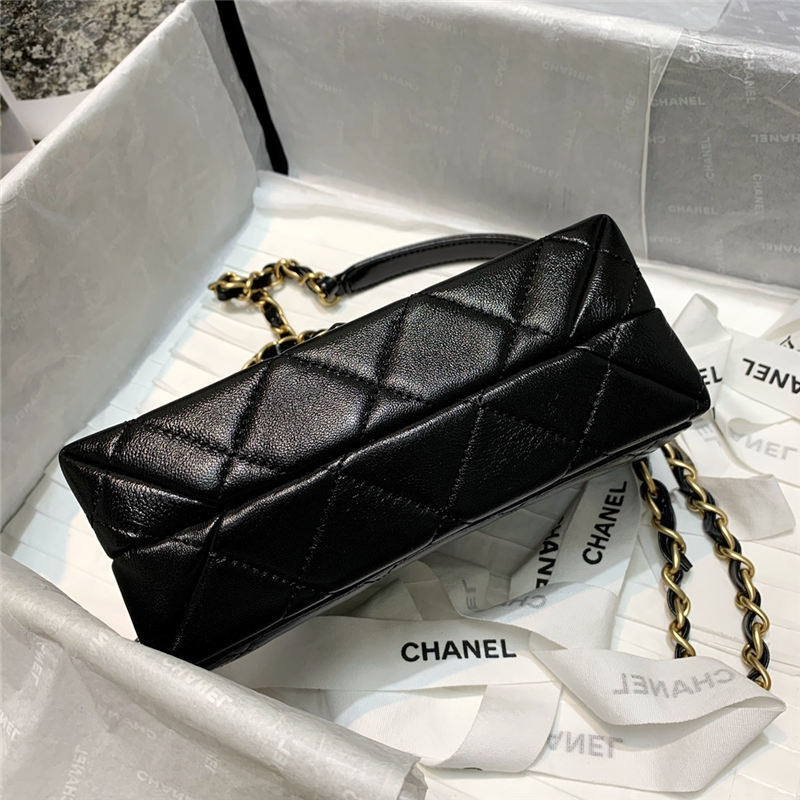 Chanel MINI FLAP BAG Lambskin Plexi & Gold-Tone Metal Black High