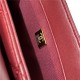 Chanel MINI FLAP BAG Lambskin Plexi & Gold-Tone Metal Burgundy High