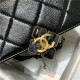 Chanel SMALL FLAP BAG Lambskin Plexi & Gold-Tone Metal Black High