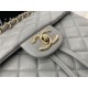 Chanel Large Backpack Lambskin 91122 Gold-Metal Grey High