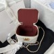 Chanel SMALL VANITY WITH CHAIN Calfskin & Gold-Tone Metal AP2292 White A