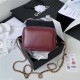 Chanel SMALL VANITY WITH CHAIN Calfskin & Gold-Tone Metal AP2292 Burgundy A