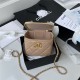 Chanel SMALL VANITY WITH CHAIN Calfskin & Gold-Tone Metal AP2292 Beige A