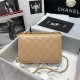 Chanel SMALL FLAP BAG Calfskin & Gold-Tone Metal AS2649 Beige High