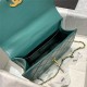 Chanel SMALL FLAP BAG Calfskin & Gold-Tone Metal AS2649 Green High