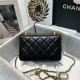 Chanel MINI FLAP BAG Calfskin & Gold-Tone Metal AS2615 Black High