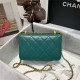 Chanel MINI FLAP BAG Calfskin & Gold-Tone Metal AS2615 Green High